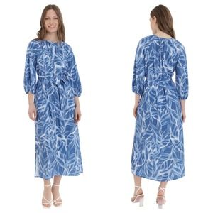Donna Morgan Mira Maxi Dress in Leaf Waves Print #726
